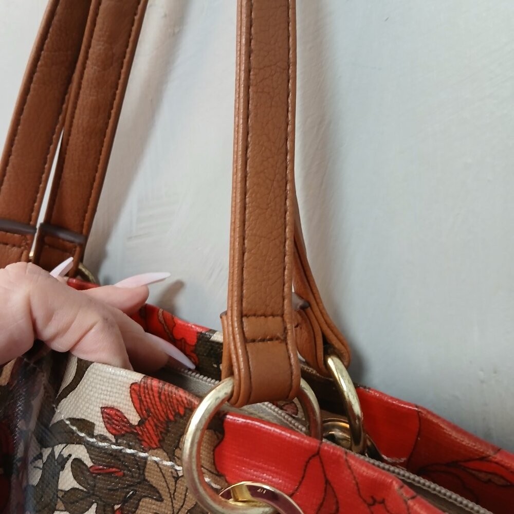 Floral Canvas Tote Bag - Picture 4 of 13